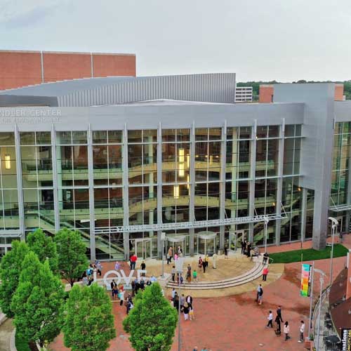 Plaza View of Sandler Center from Sky