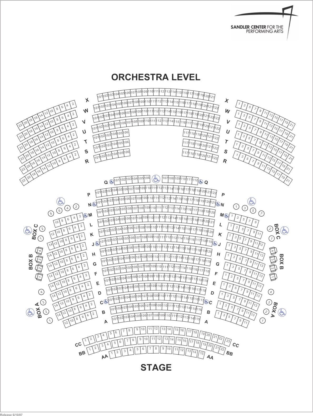 At T Performing Arts Center Seating Chart