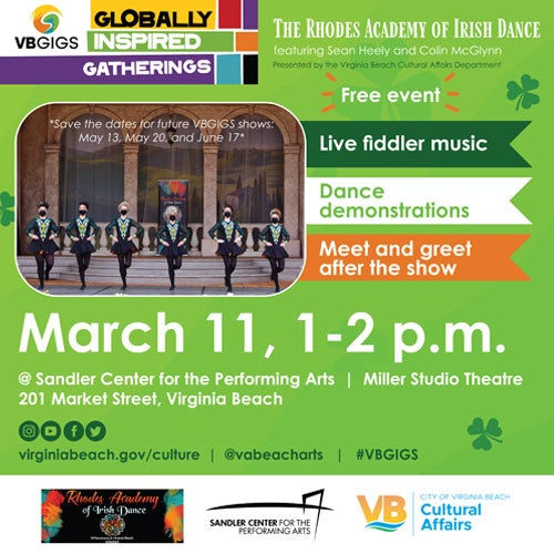 VBGIGS Presents The Rhodes Academy of Irish Dance | Sandler Center for ...